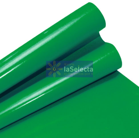 PAPEL LUSTRE BRILLANTE 55X77 CM VERDE IMPORTADO